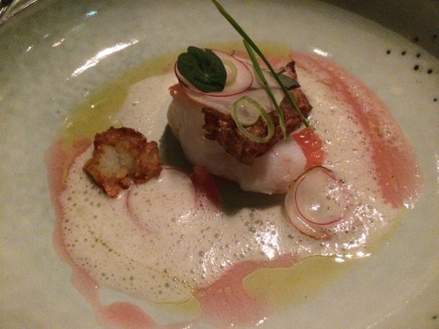 Topinambur, Skrei, Grapefruit, Vanille
