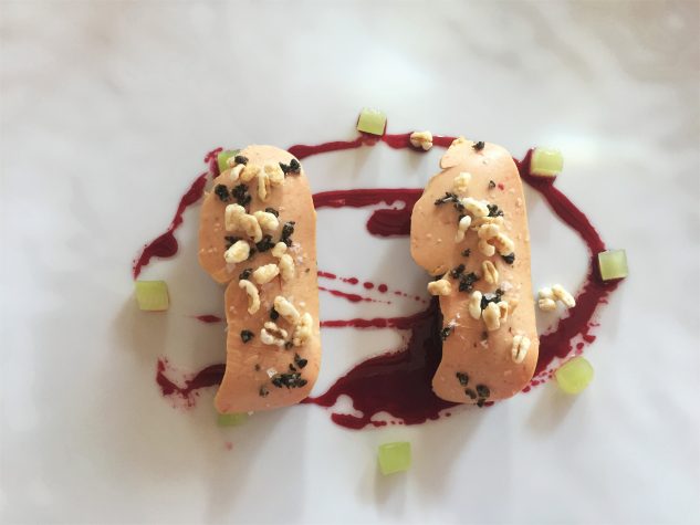 "Bock drauf" / Gänseleber, fermentierter Pfeffer,´und Vinaigrette Rouge