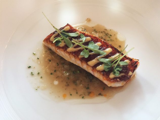 Felsenmeerbarbe, Savora Senf, Sobrassada und Escabeche