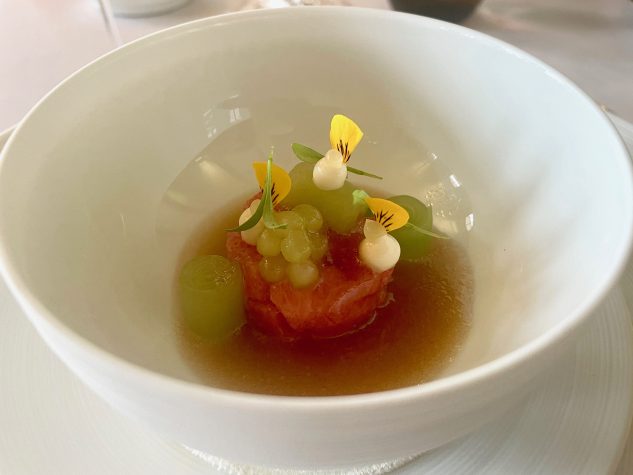 Toro vom Thunfisch, Miso und Gurke