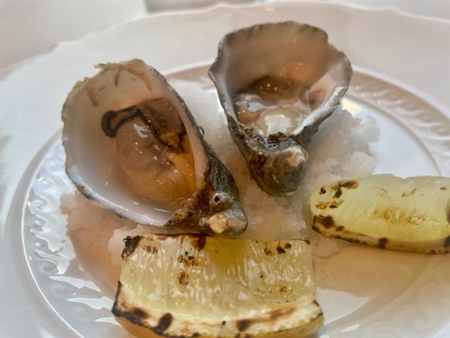 Auster Gegrillte Zitrusfrucht