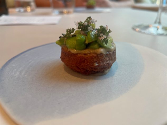 Fava Bohne mit Auberginenmiso
