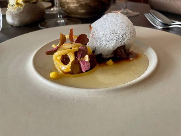 Rehbock, Haselnuss, Kohlrabi, Sternanis