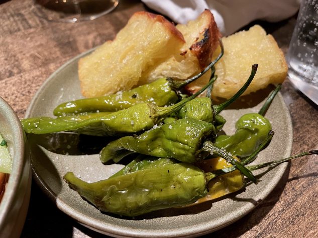 ... gegrillten Paprika und Focaccia
