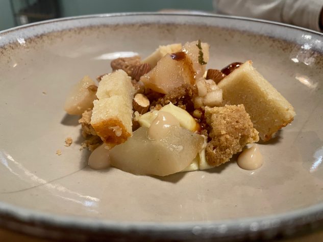 Birne, Mandel, Heu, Financier