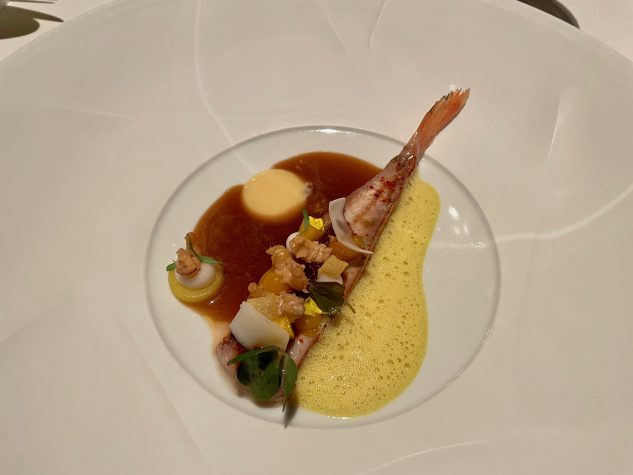 Rotbarbe | Holländische Krabben | Mango | Kokosnuss