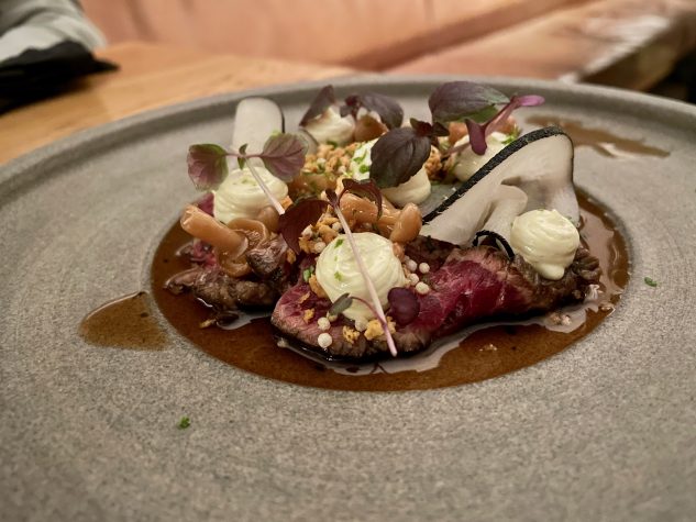 Tataki, Buchenpilze, Wasabi, Daikon