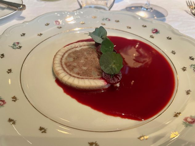 Geräucherter Aal / Kalbskopf / Rote Bete