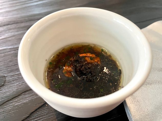 Chawanmushi, Seeigel, Dashi, Trüffel