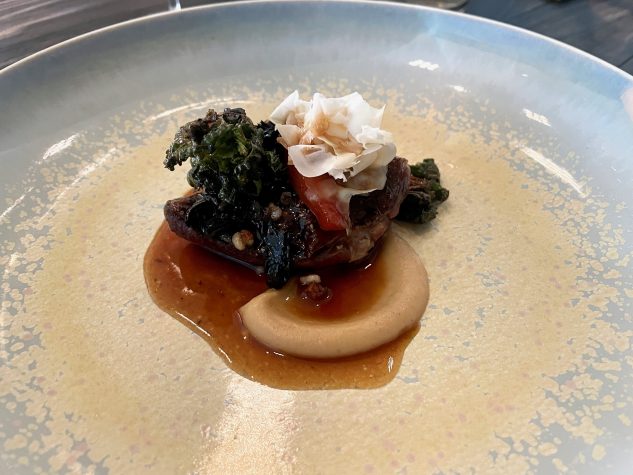 Taube 'hay-aged', Quitte, Wirsing, Pastinake, Fichte