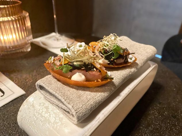 Kürbis, Aal, Tsukudani, Ingwer