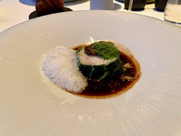 Kabeljau / Rindermark / Wirsing / Knoblauch / Morchel