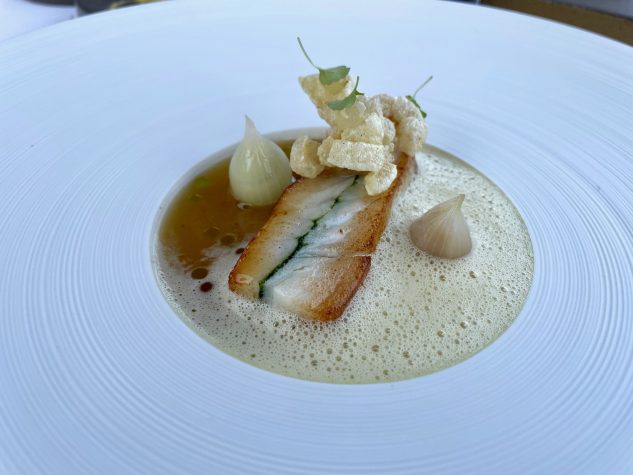 Steinbutt, Bak Kut Teh, Bauchspeck und Gewürze