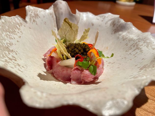 Ozaki Wagyu, N25 Hybrid, Kimchi Blanche & Wiener Sauce