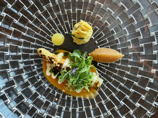 Spargel, Macadamia, Yuzu